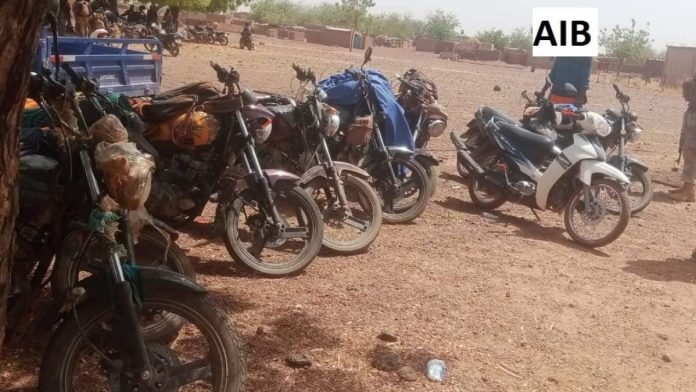 Moto récupère par les FDS