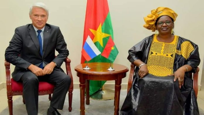 Alexey SALTYKOV et Olivia Rouamba Burkina et Russie