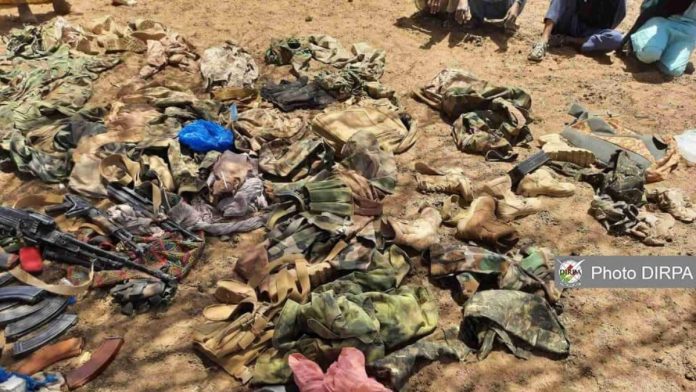 terroristes interpellés et matériels saisis par les FAMa