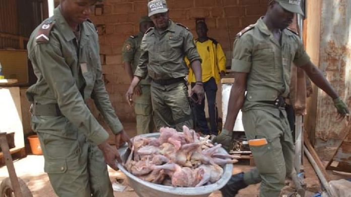 Poulets impropres à la consommation saisis par la Police municipale