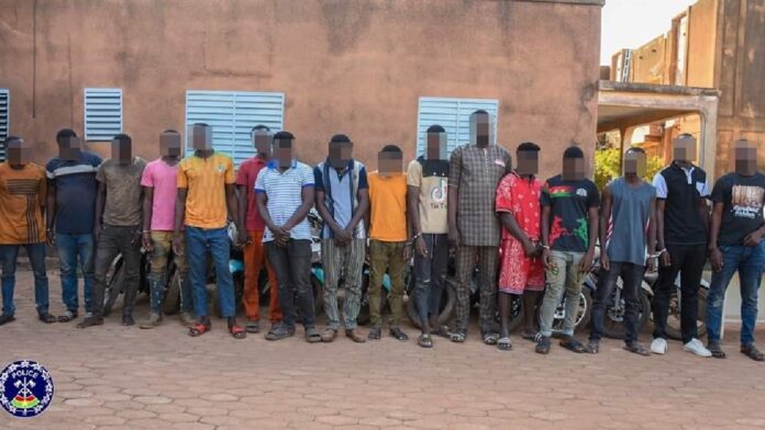 15 présumés malfrats pris à Ouagadougou Police nationale