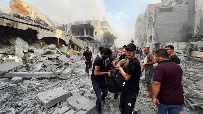 ISRAEL-PALESTINIANS bombardement Gaza