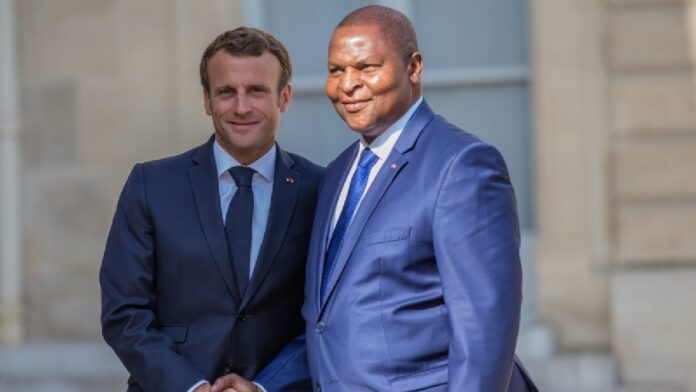 Faustin-Archange Touadéra et Emmanuel Macron