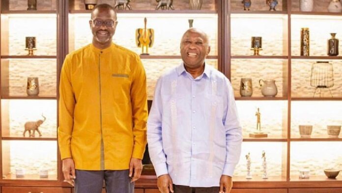 Tidiane Thiam et Laurent Gbagbo