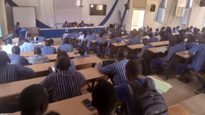 une vue de la salle des élèves stagiaires de l'ENAM à l'occasion de la Journée des