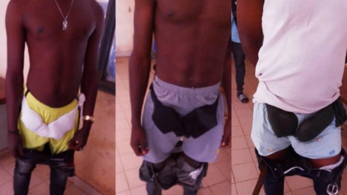 individus interpellés avec de l'or