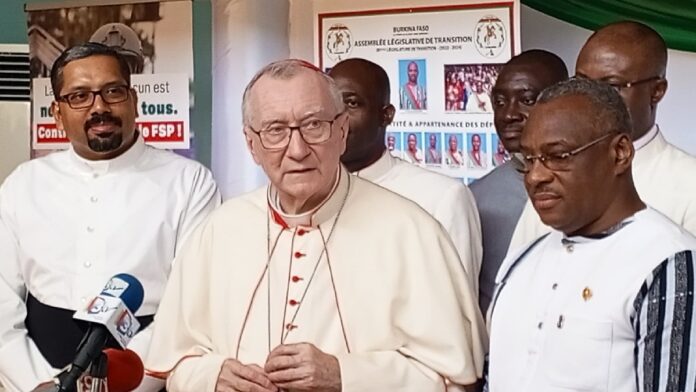 Cardinal Pietro Parolin prêt à plaider la cause du Burkina Faso à l'international