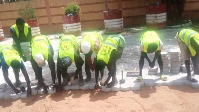 des condamnés en mode travail d'intérêt général