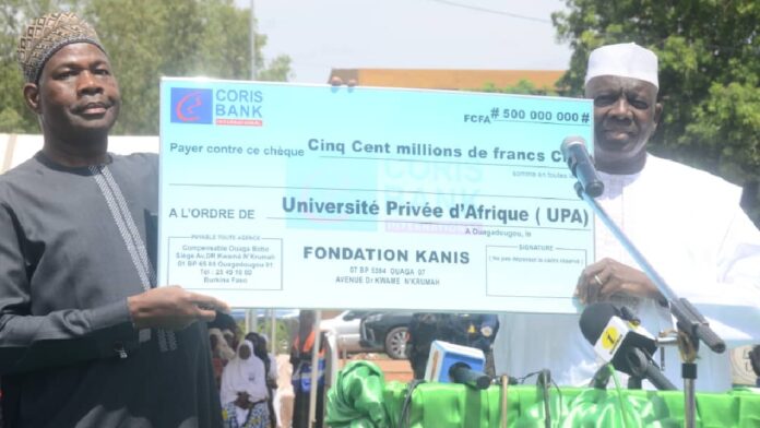 Inoussa Kanazoé donne 500 millions F CFA pour Construction Université musulmane