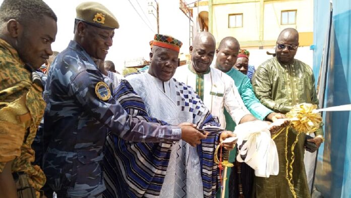 réception bâtiment réfectionné Gendarmerie par Caves Poulma