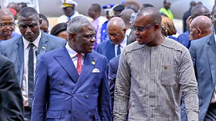 Premier Congolais Anatole Collinet Makosso au Burkina Faso