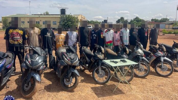 présumés braqueurs d'engins à deux roues arrêtés Police nationale