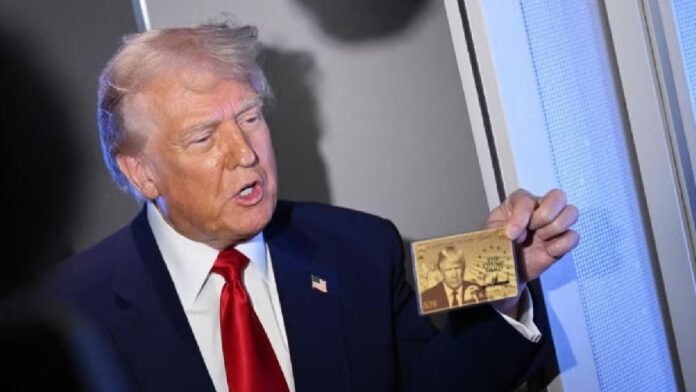 Donald Trump Gold card