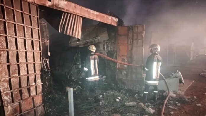 incendie de boutique